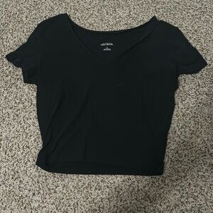 Black Crop top